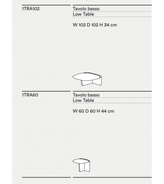 Trampolino Tacchini Couchtisch