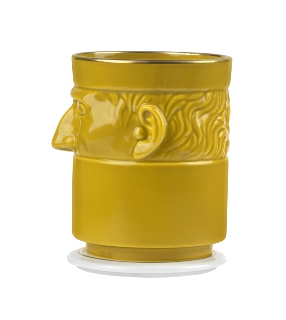 LCDC Il Seguace Saffron Ginori 1735 Portavelas con Tapa