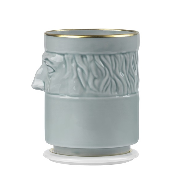 LCDC Il Seguace Water Ginori 1735 Kerzenhalter mit Deckel