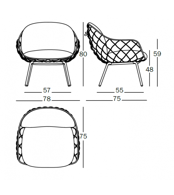 Piña Magis Sillón Outdoor
