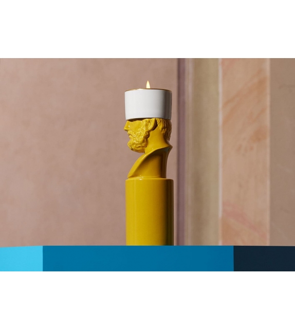 LCDC Il Letterato Saffron Ginori 1735 Candleholder