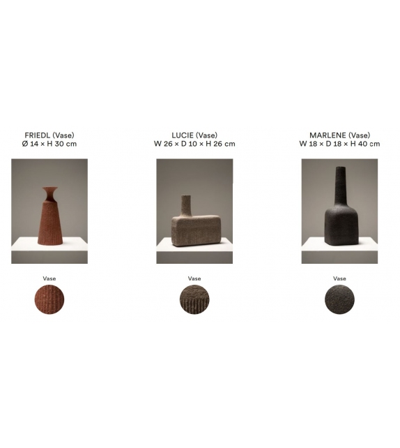 Friedl Lucie and Marlene Vases Tacchini