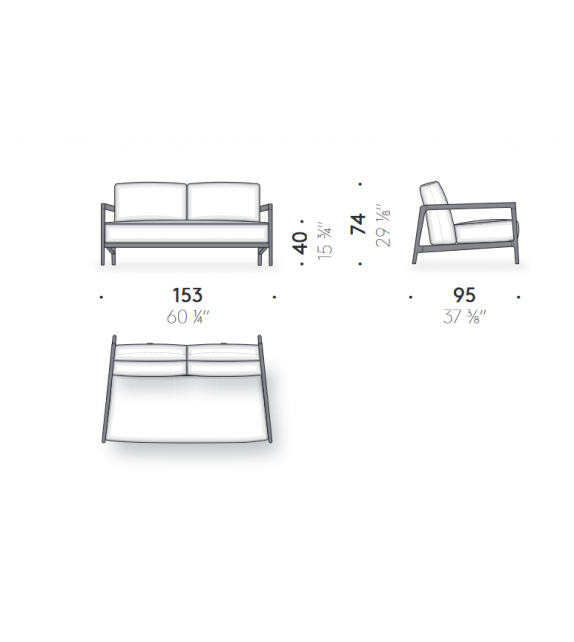 Everyday Life Loveseat DePadova Divano