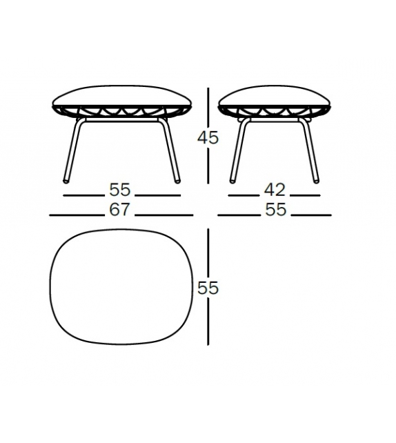 Piña Outdoor Ottoman Magis