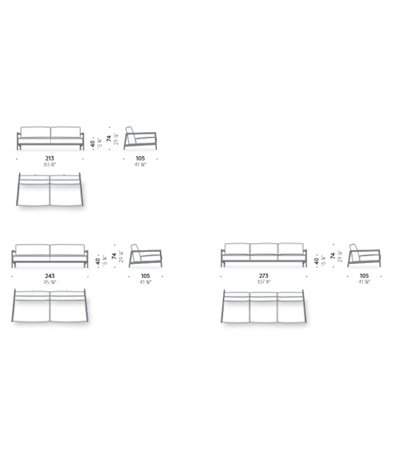 DePadova Everyday Life Open Sofa