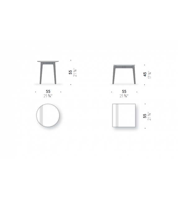 Everyday Lifestyle Side Table DePadova Tavolino