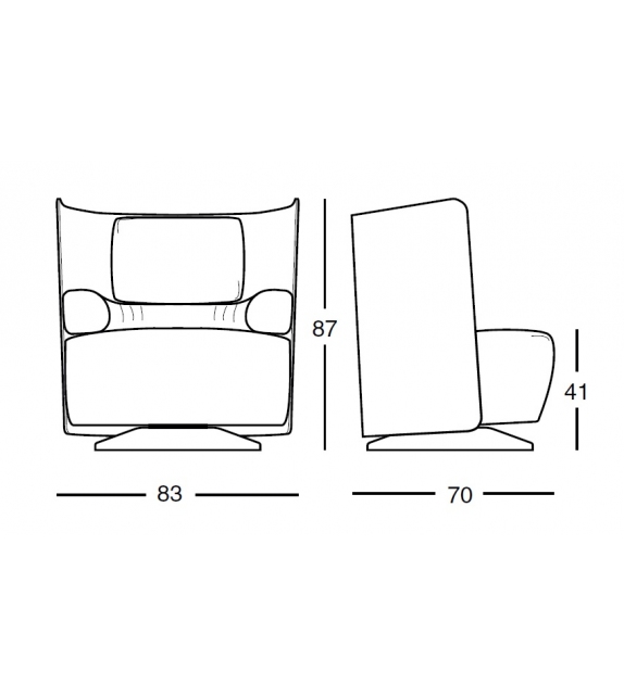 880 Campiello+ Zanotta Armchair