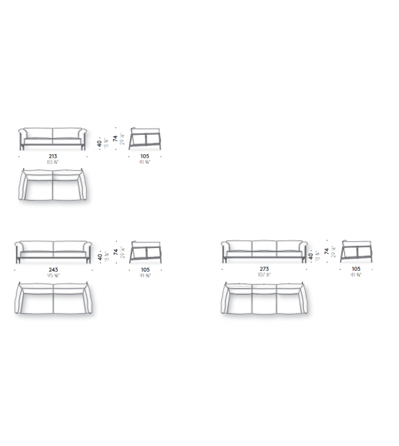 DePadova Sofà Everyday Life Sofa