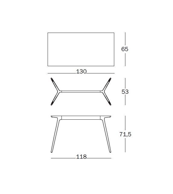 Baguette Table 130 Magis