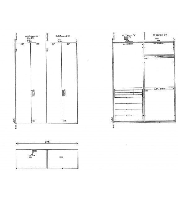 Listo para entregar - Gliss Master-Hollow Molteni & C Armario