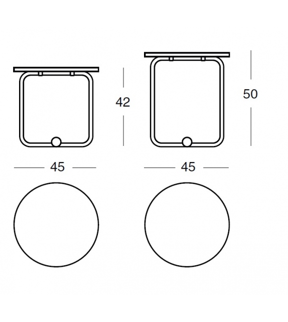 627 Toto Zanotta Table D'Appoint