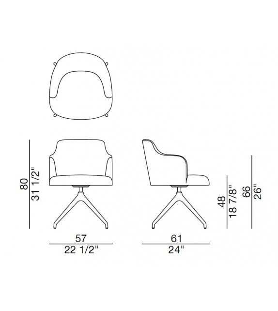 Abby Porada Chaise Pivotant
