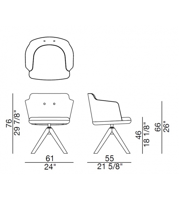 Celine Porada Swivel Chair