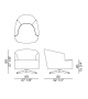 Copine Porada Swivel Armchair