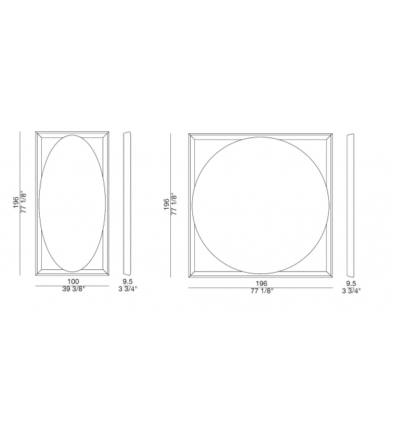 Odino Ebano Porada Miroir