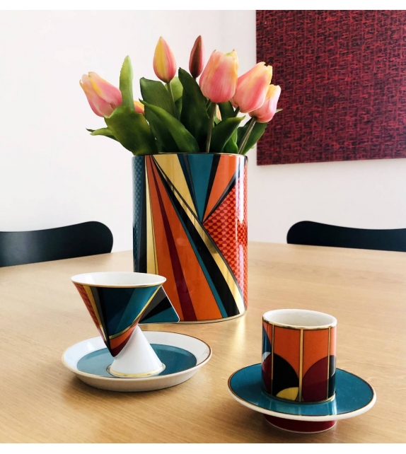 Futurismo Vista Alegre Tasse à Café avec Soucoupe