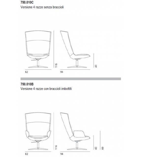 Aria Desalto Lounge Sessel