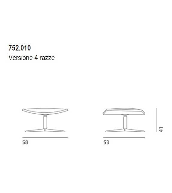 Calum Lounge Pouf Desalto Chaise Longue