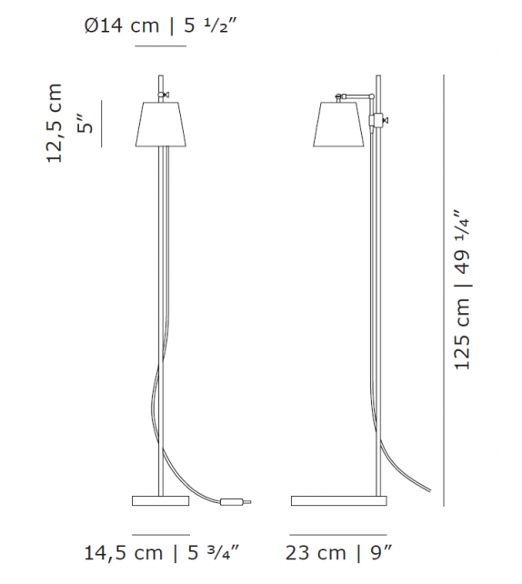 Steel Lab Light Karakter Lampadaire