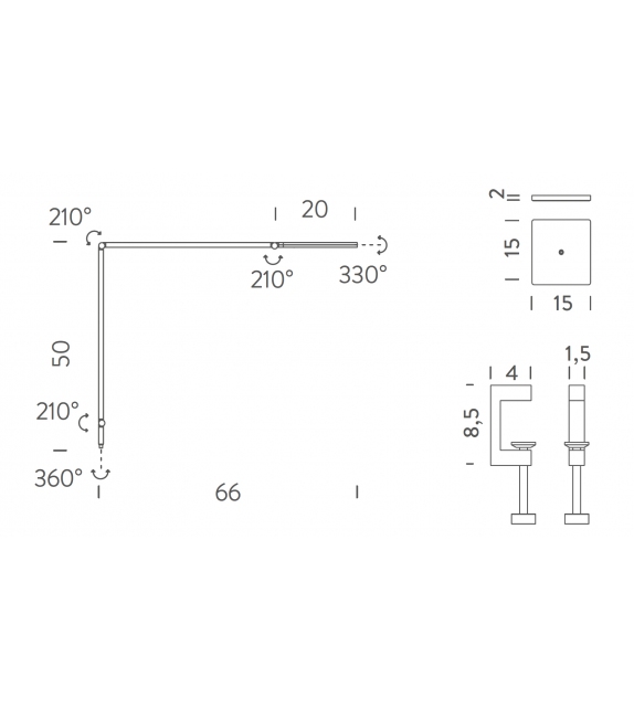 Untitled Linear Nemo Lampe de Table