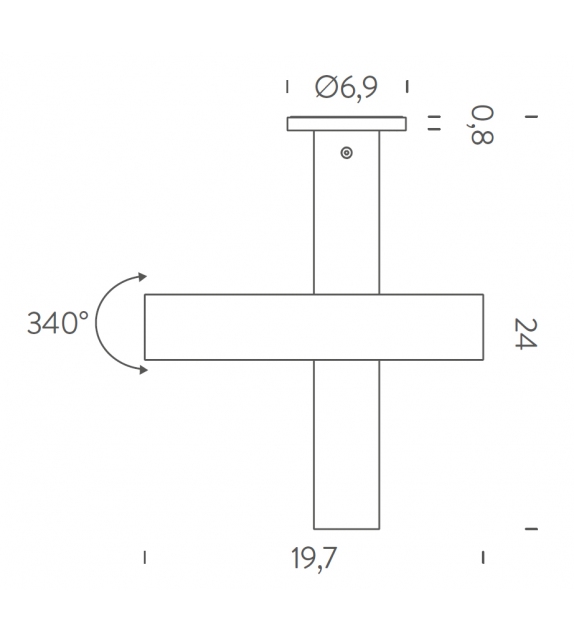 Tubes Large Nemo Lampada da Soffitto