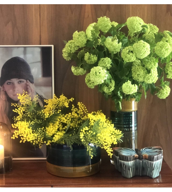 Vase Cloudy Butterflies Vista Alegre