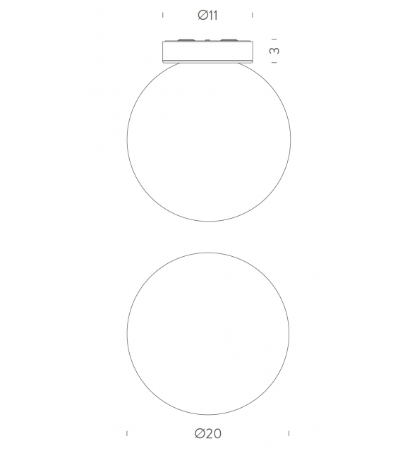 Asteroide Nemo Deckenleuchte