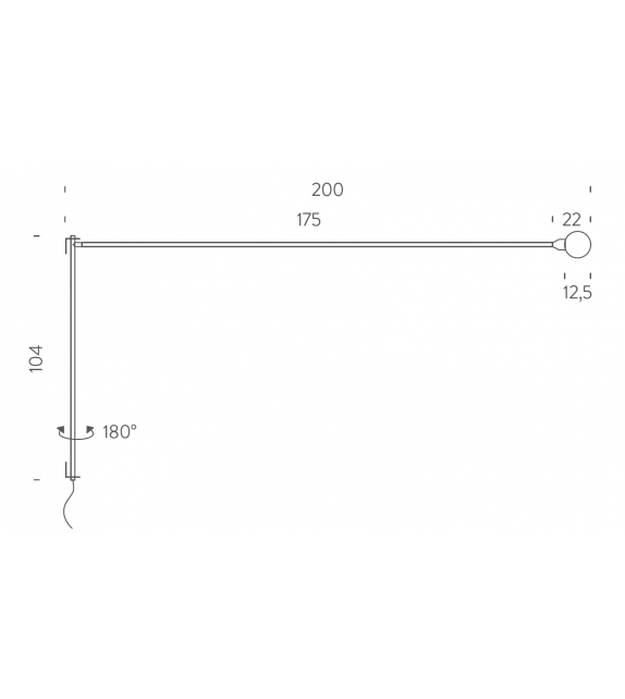 Potence Pivotante Nemo Wall Lamp