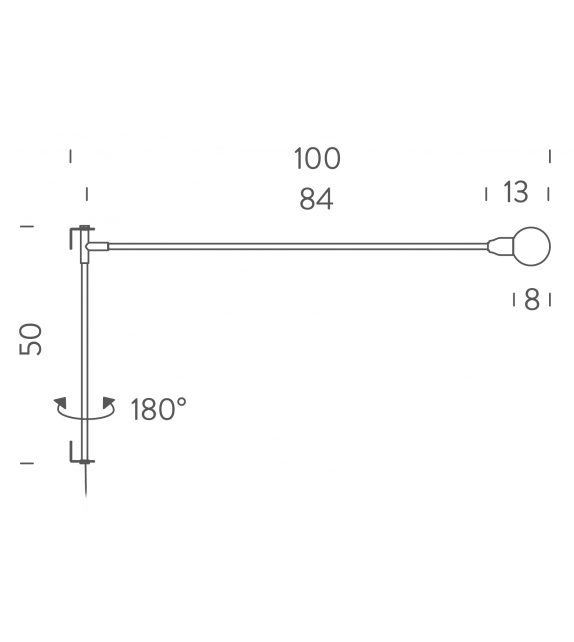 Potence Pivotante Mini Nemo Lámpara de Pared
