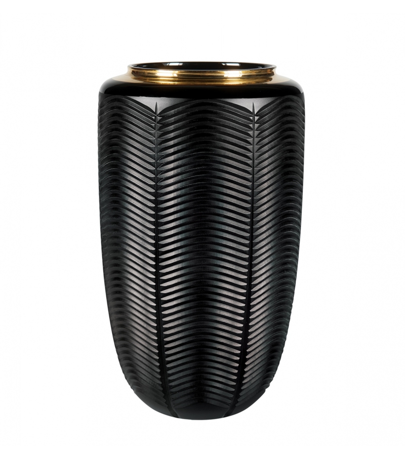 Jet Black Vista Alegre Vase