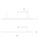 Zirkol Linear UGR Nemo Lampada a Sospensione