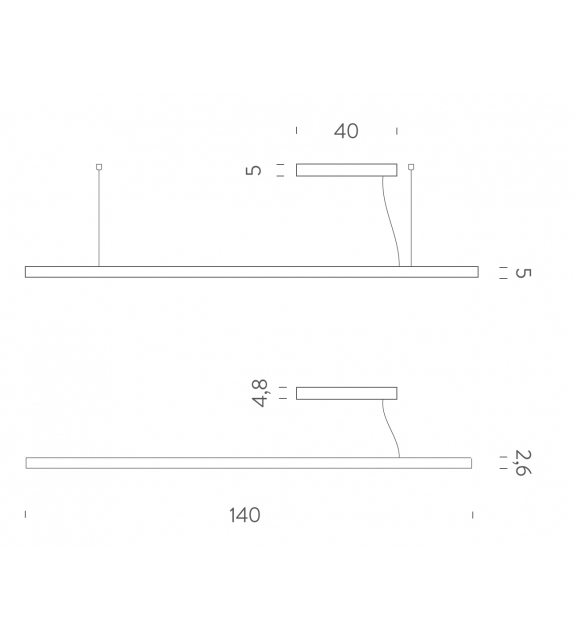 Zirkol Linear UGR Nemo Pendant Lamp