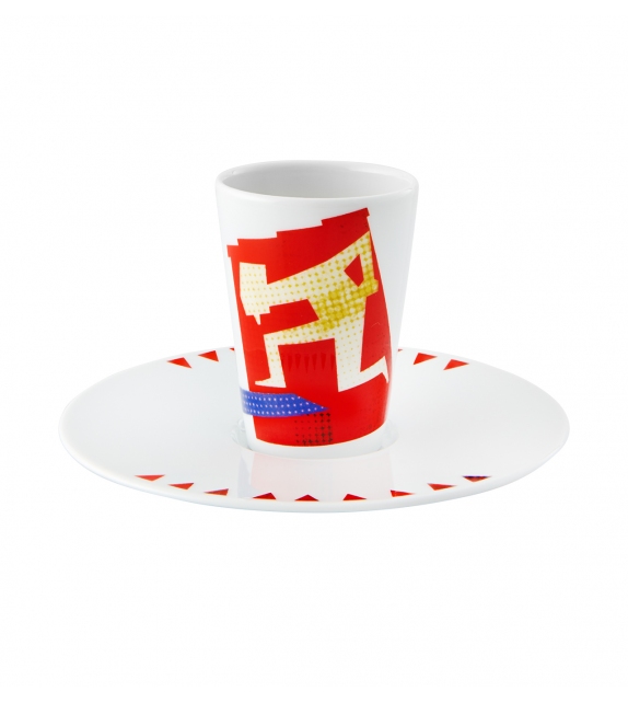 Bode Inspiratório Vista Alegre Coffee Cup with Saucer VIII