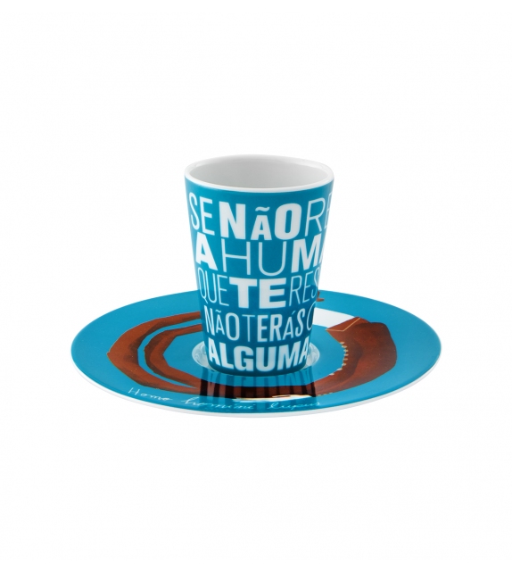Bode Inspiratório Vista Alegre Coffee Cup with Saucer XXIX