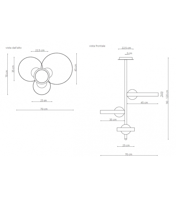 Bubble S Riflessi Hängeleuchte