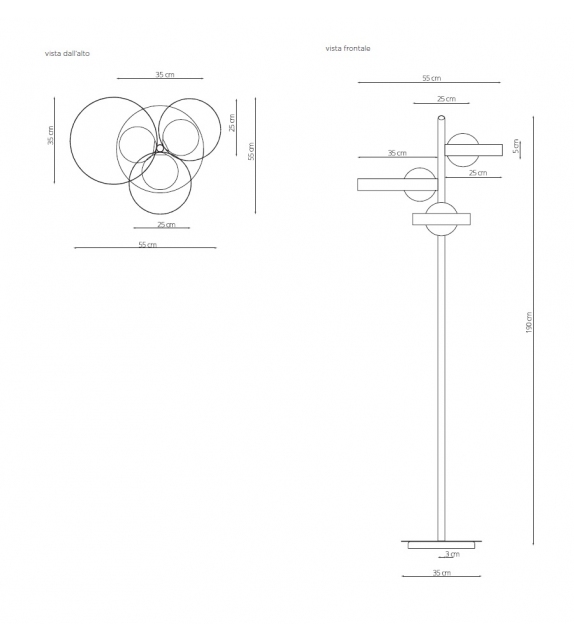 Bubble Pt Riflessi Floor Lamp