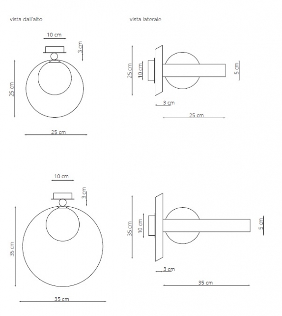 Bubble A Riflessi Wall Lamp