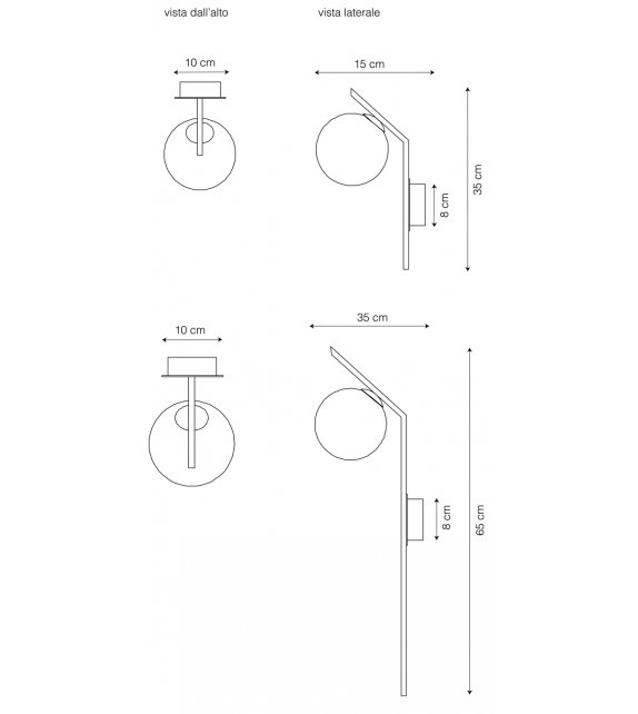 Dodo A Riflessi Wall Lamp