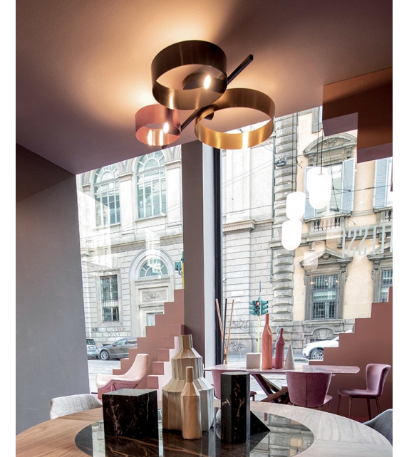 Led Loop P Riflessi Lampada da Soffitto