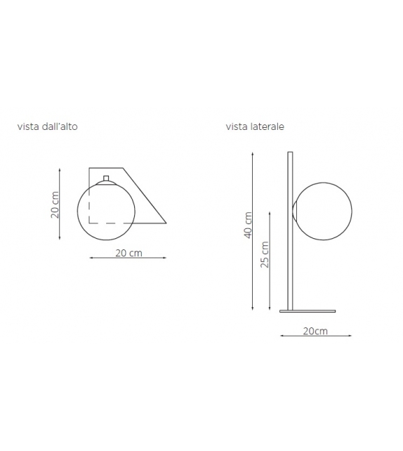 Meridian T Riflessi Lámpara de Mesa Pequeña