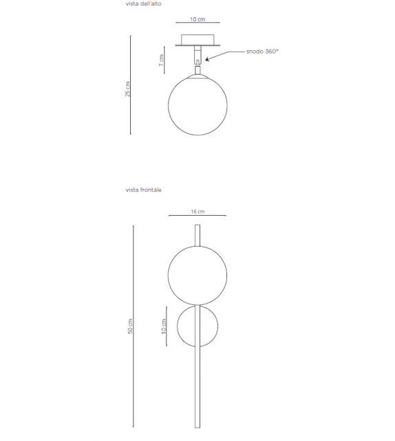 Meridian A Riflessi Wall Lamp