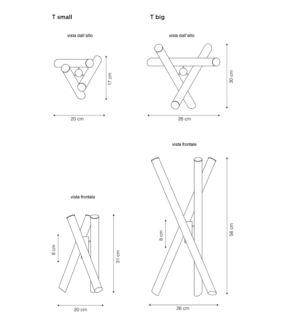 Shangai T Riflessi Lampada da Tavolo