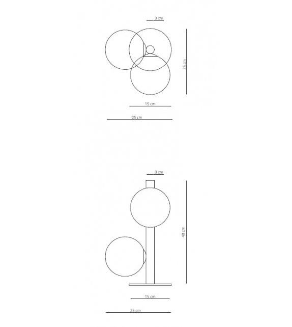Twist T Riflessi Lampe de Table