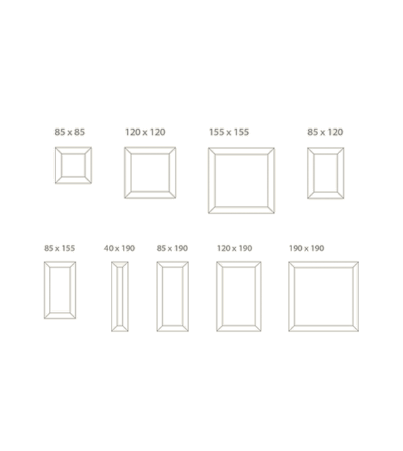 Ready for shipping - Trapezio Riflessi Mirror