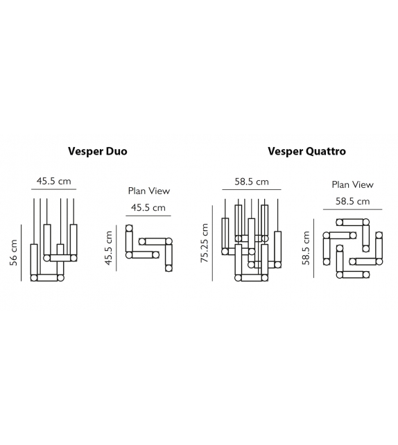 Vesper Lee Broom Lampada a Sospensione