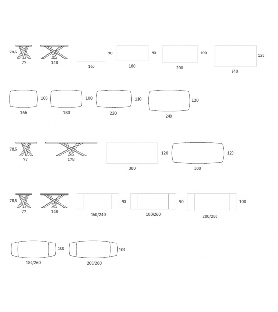 Shangai Wood Riflessi Table