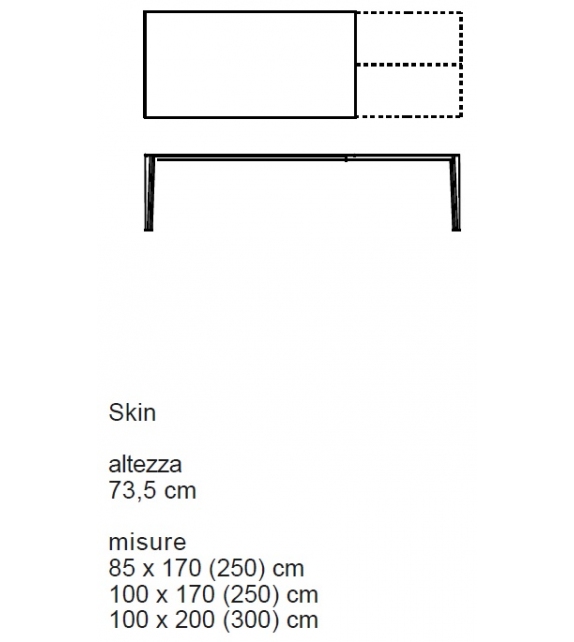 Skin Desalto Table Extensible