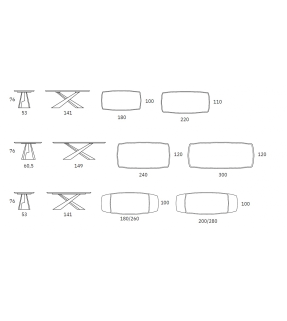 Living Bois-Céramique Riflessi Table