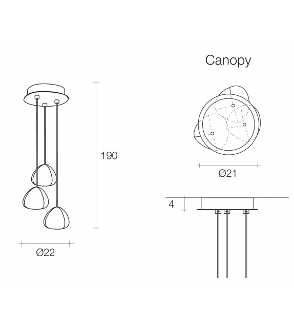 Mizu 3 Terzani Pendant Lamp