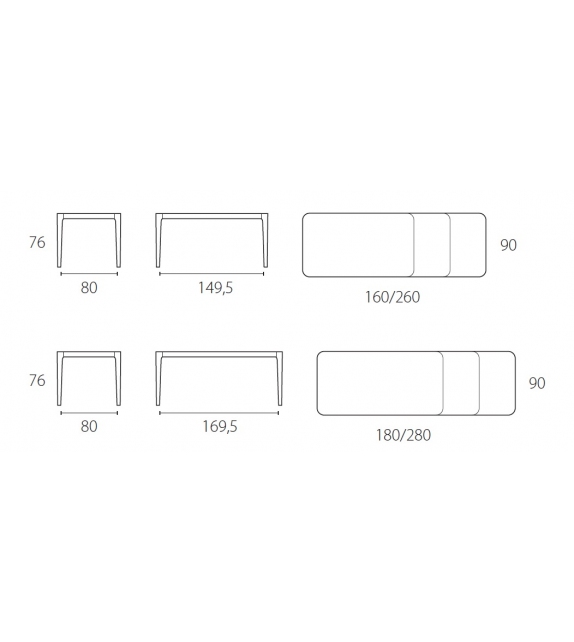 Cross Riflessi Tavolo